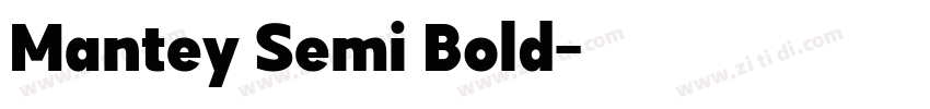 Mantey Semi Bold字体转换